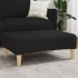 Reposapiés de tela negro 77x55x31