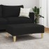 Reposapiés de tela negro 77x55x31