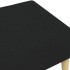 Reposapiés de tela negro 77x55x31