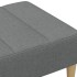 Reposapiés de tela gris oscuro 77x55x31