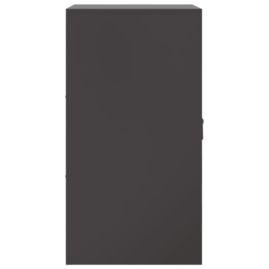 Aparador de acero negro 34,5x39x73