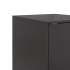 Aparador de acero negro 34,5x39x73