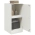 Aparador de acero blanco 34,5x39x73
