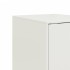 Aparador de acero blanco 34,5x39x73