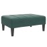 Reposapiés de terciopelo verde oscuro 77x55x31