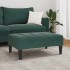 Reposapiés de terciopelo verde oscuro 77x55x31