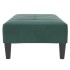 Reposapiés de terciopelo verde oscuro 77x55x31