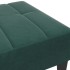 Reposapiés de terciopelo verde oscuro 77x55x31