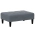 Reposapiés de terciopelo gris oscuro 77x55x31