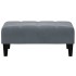 Reposapiés de terciopelo gris oscuro 77x55x31