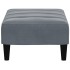 Reposapiés de terciopelo gris oscuro 77x55x31