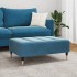 Reposapiés de terciopelo azul 77x55x31