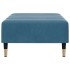 Reposapiés de terciopelo azul 77x55x31