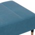 Reposapiés de terciopelo azul 77x55x31