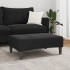Reposapiés de terciopelo negro 77x55x31