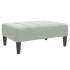 Reposapiés de terciopelo gris claro 77x55x31
