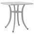 Mesa de jardín aluminio fundido blanco 53x53x53