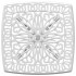 Mesa de jardín aluminio fundido blanco 53x53x53