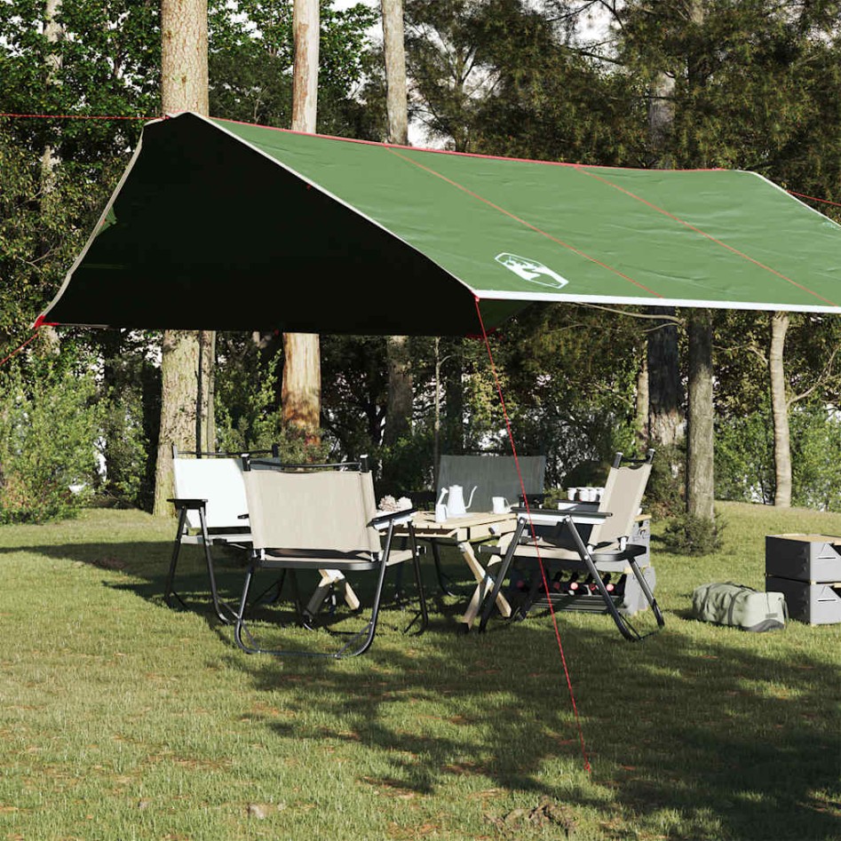 Lona de camping impermeable verde 420x440