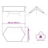 Lona de camping impermeable verde 420x440