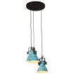 Lámpara de techo azul desgastado 25 W E27 30x30x100 cm