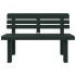 Banco de jardín polipropileno verde 110x52x71
