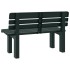 Banco de jardín polipropileno verde 110x52x71
