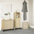 Armario de baño madera contrachapada roble Sonoma 30x30x100