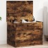 Caja de almacenaje madera ingeniería roble ahumado 60x42x46