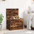 Caja de almacenaje madera ingeniería roble ahumado 60x42x46