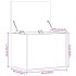 Caja de almacenaje madera ingeniería roble ahumado 60x42x46