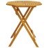 Mesa de jardín plegable madera maciza de acacia Ø70x75