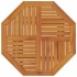 Mesa de jardín plegable madera maciza de acacia Ø70x75