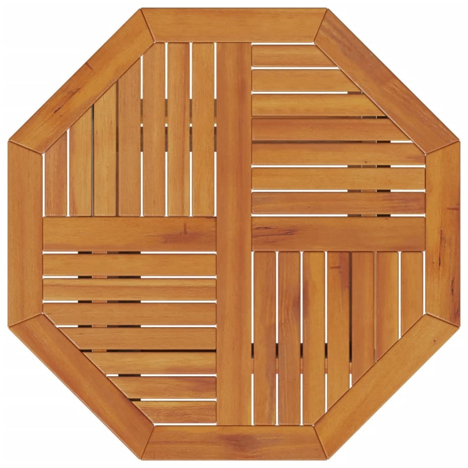 Mesa de jardín plegable madera maciza de acacia Ø70x75