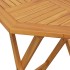 Mesa de jardín plegable madera maciza de acacia Ø70x75
