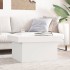 Mesa de centro madera de ingeniería blanca 80x55x40