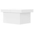 Mesa de centro madera de ingeniería blanca 80x55x40