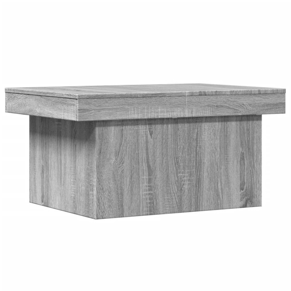 Mesa de centro madera de ingeniería gris Sonoma 100x55x40