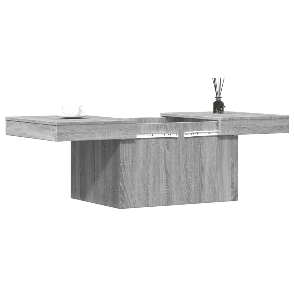 Mesa de centro madera de ingeniería gris Sonoma 100x55x40