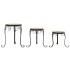 Soportes para plantas 3 uds cerámica terracota y