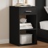 Mesitas de noche 2 uds madera de ingeniería negro 35x34x65