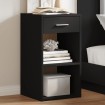 Mesitas de noche 2 uds madera de ingeniería negro 35x34x65 cm