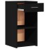 Mesitas de noche 2 uds madera de ingeniería negro 35x34x65