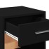 Mesitas de noche 2 uds madera de ingeniería negro 35x34x65