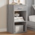 Mesitas noche 2 uds madera ingeniería gris Sonoma 35x34x65