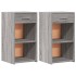 Mesitas noche 2 uds madera ingeniería gris Sonoma 35x34x65
