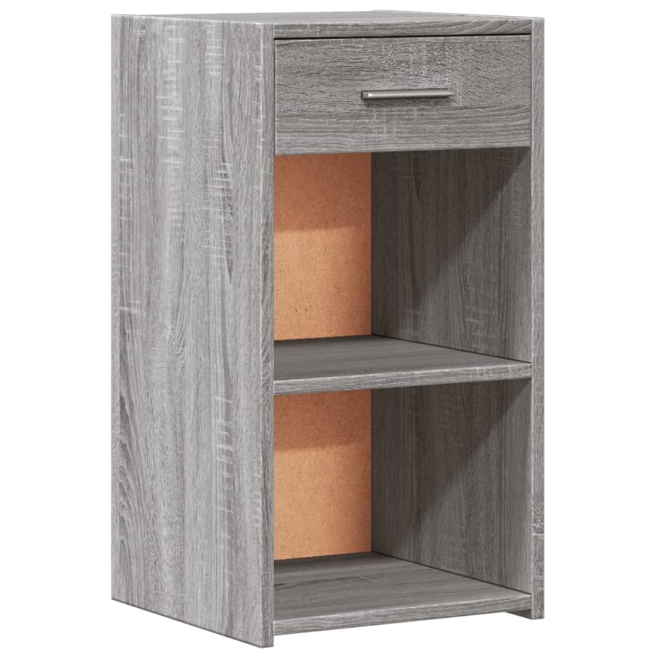 Mesitas noche 2 uds madera ingeniería gris Sonoma 35x34x65