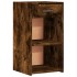 Mesitas noche 2 uds madera ingeniería roble ahumado 35x34x65