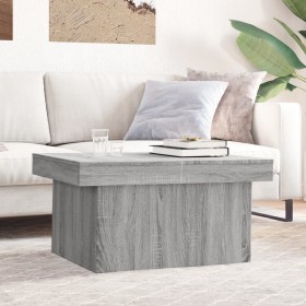 Mesa de centro madera de ingeniería gris Sonoma 80x55x40