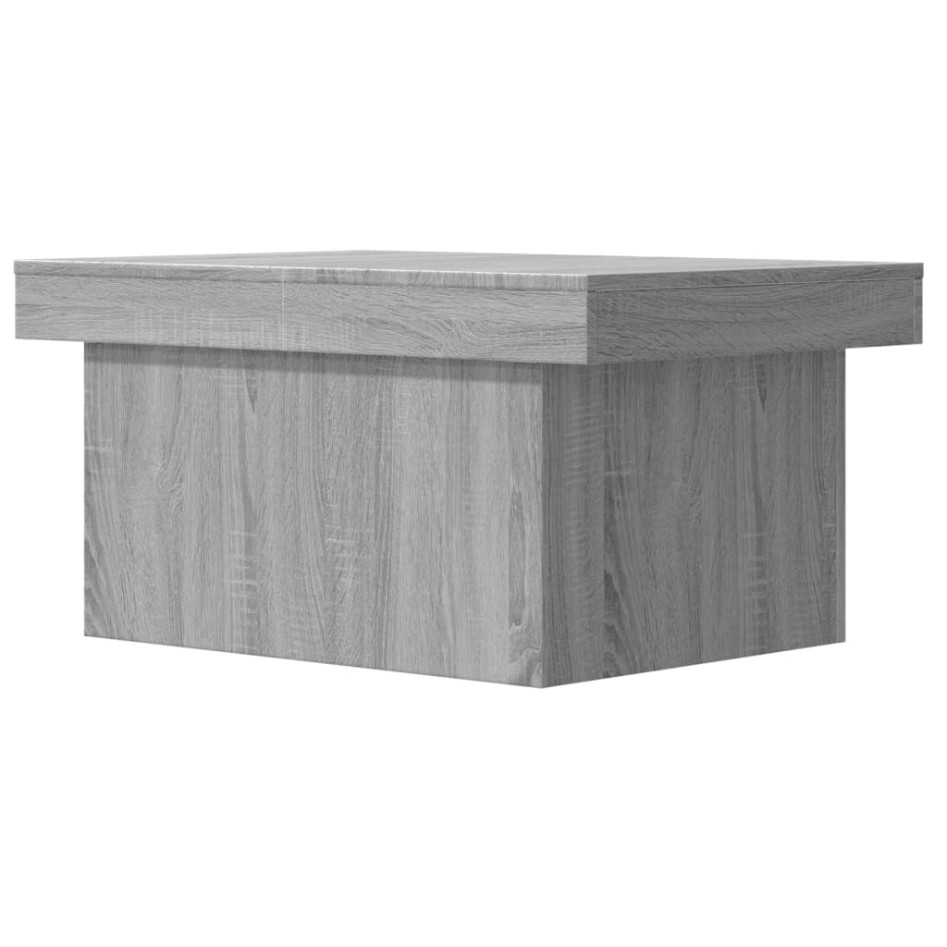 Mesa de centro madera de ingeniería gris Sonoma 80x55x40